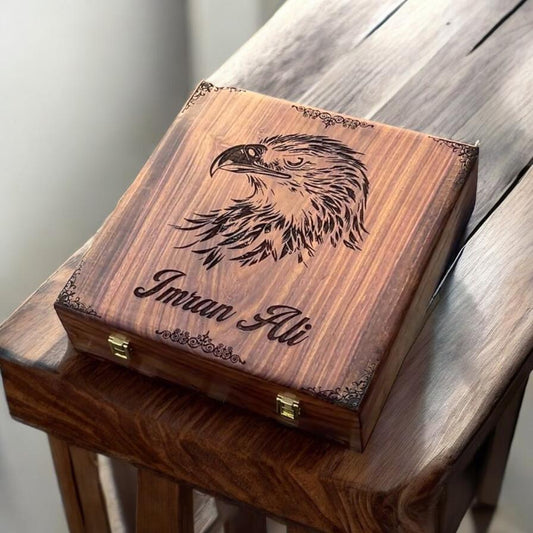 Customized Name or Logo Wooden Watch box - Elegance Antique Store