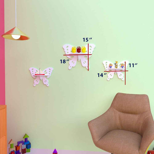 Crater Butterfly Floating Shelves (Set of 3)