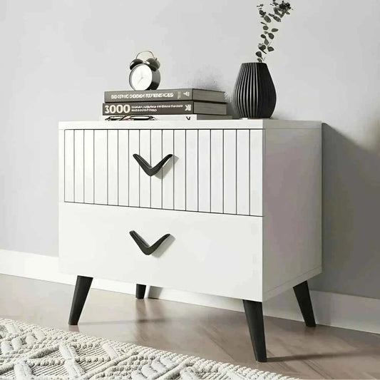 Orbit Vane Bedside Drawer Side Table