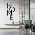 Vertical “HOME” Text Metal Wall Art – Modern Wall Decor for Living Room, Entryway & More
