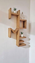 HOME Letter Wooden Wall Shelf