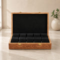 10 Watches - Carving - Wood Top - Hard Pillows Black