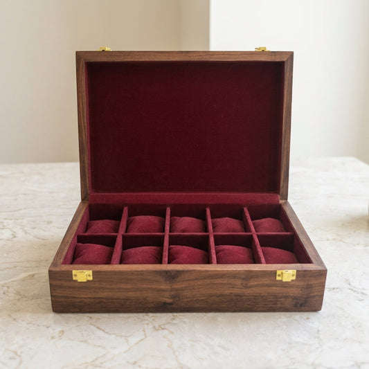 10 Watches - Plain - Wood Top - Elegance Antique Store