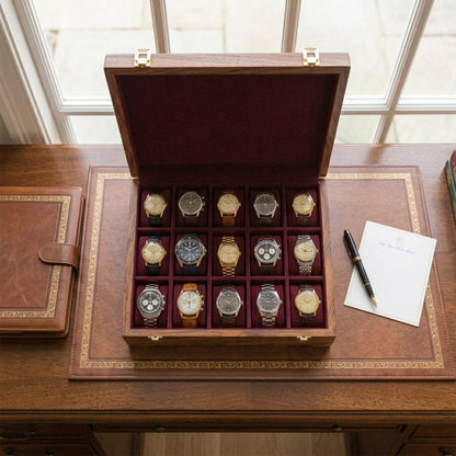 15 Watches - Plain - Wood Top - Elegance Antique Store