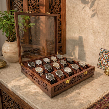 15 Watches - Glass Top - Premium Quality - Elegance Antique Store