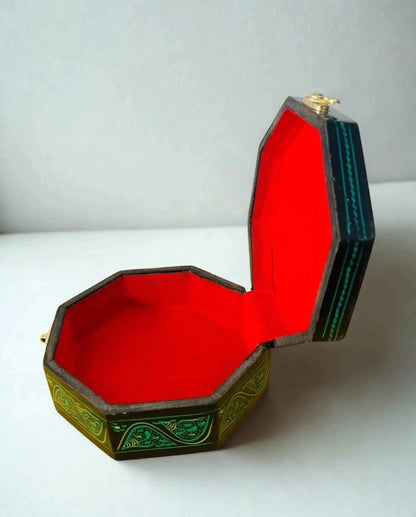Diagonal Naqshi Wooden Jewelry Box
