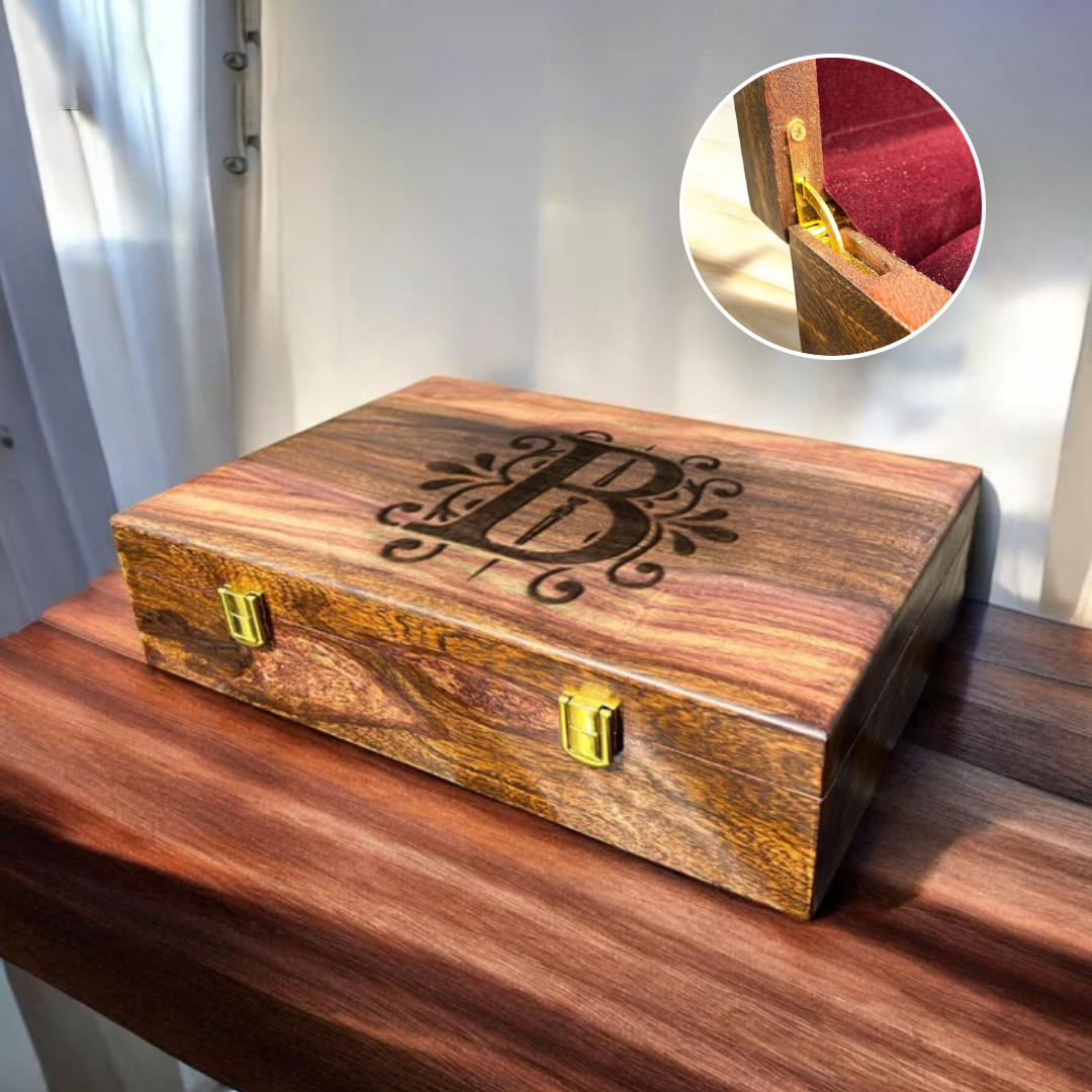 Customized Name or Logo Wooden Watch box - Elegance Antique Store