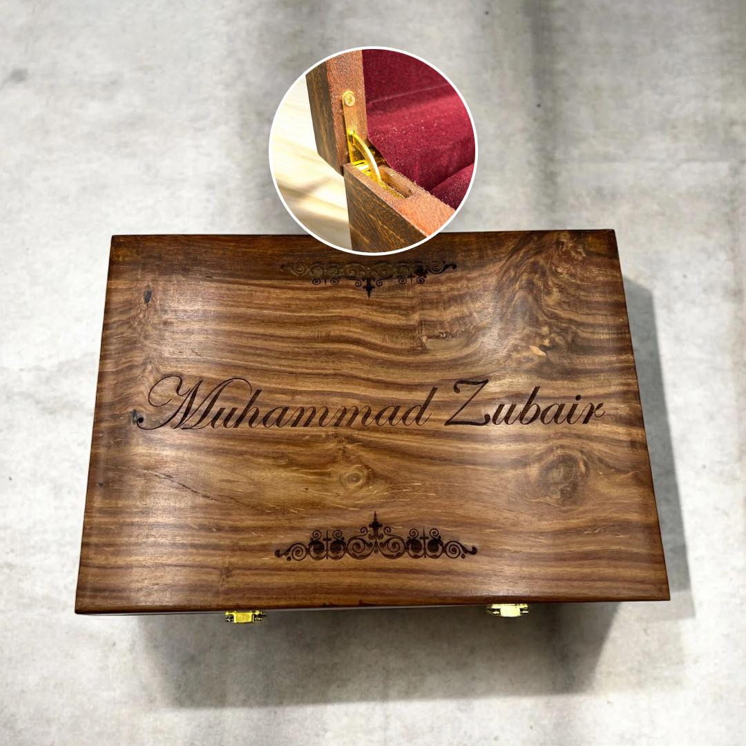 Customized Name or Logo Wooden Watch box - Elegance Antique Store