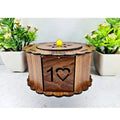 Wooden Round Jewelry Box