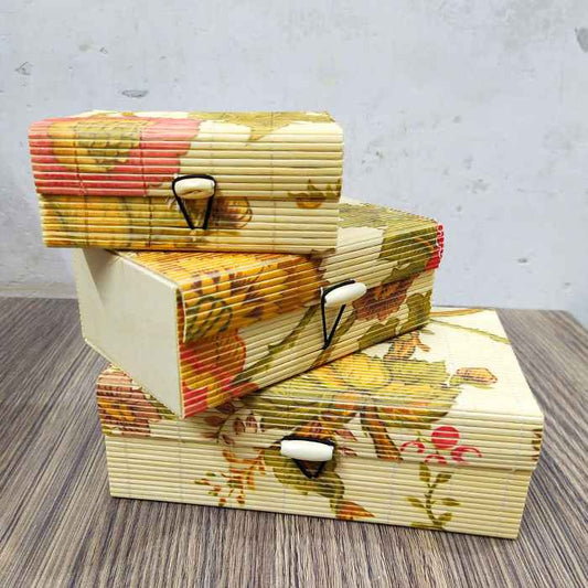 3 in 1 Wooden Handmade Jewellery Box Set