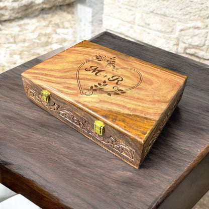 Customized Name or Logo Wooden Watch box - Elegance Antique Store