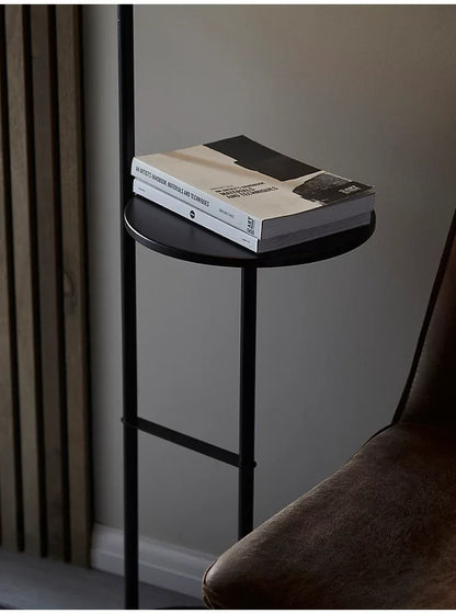 SoCo Lighting Donnall Black Shelf Floor Lamp