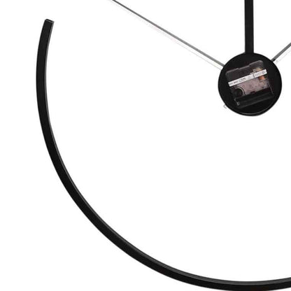 Minimal Arc – Premium Black Metal Wall Clock for Modern Home & Office Decor