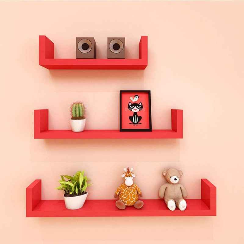 Swarm Lounge Living Room Floating Organizer Shelf (Set of 3)
