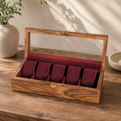 5 Watches - Plain - Glass Top - Elegance Antique Store