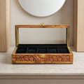 5 Watches - Carving - Glass Top - Black