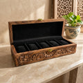 5 Watches - Carving - Wood Top - Black