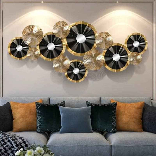 Luxury Black & Gold Abstract Wall Art