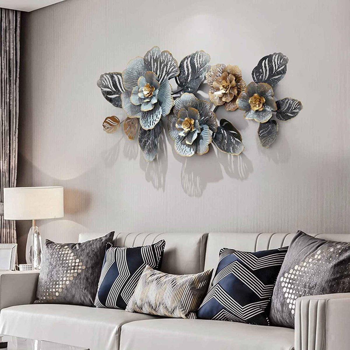 Luxury Midnight Floral Wall Art