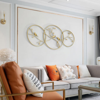 3D Luxury Metal Leaf Wall Art – Set of 3 Gold Leaf Sculptures for Elegant Home Decor