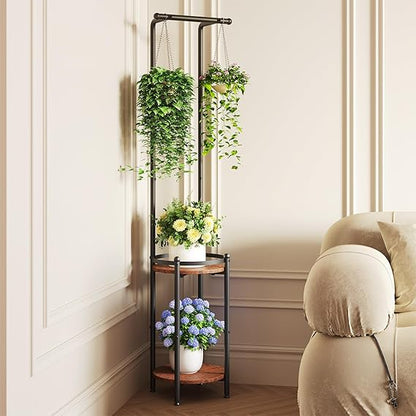 Plant Stands Plant Stand for Balcony Rust Proof Metal Plant Stand for Living Room