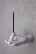 Sculptural Hand Incense Holder Wall Mount