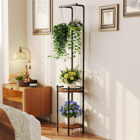 Plant Stands Plant Stand for Balcony Rust Proof Metal Plant Stand for Living Room