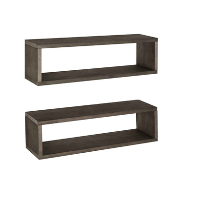 Display Boxes Living Lounge Drawing Room Floating Shelf (Set of 2)