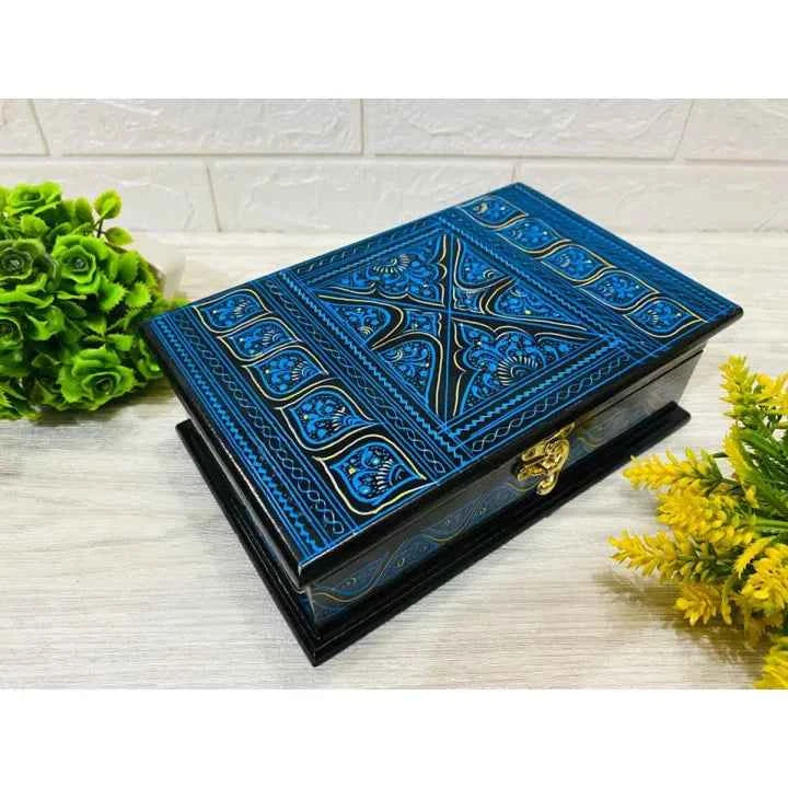 Hand Crafted Wooden Jewelry Box Organizer
