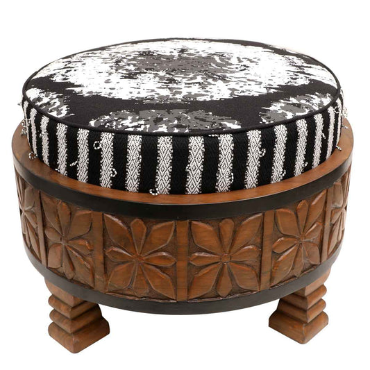 Looped woven Ottoman