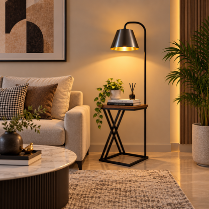 Classic Floor Lamp for Living Room Home Decoration Brown