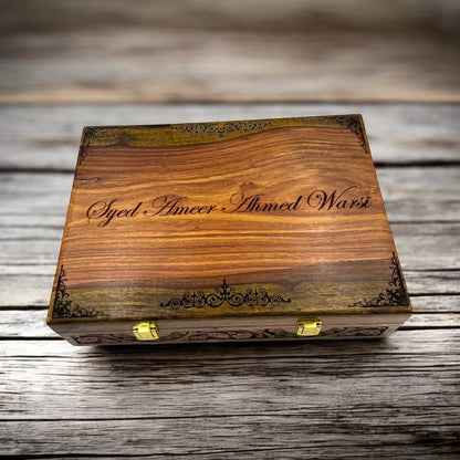 Customized Name or Logo Wooden Watch box - Elegance Antique Store