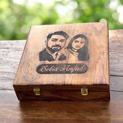 Customized Name or Logo Wooden Watch box - Elegance Antique Store