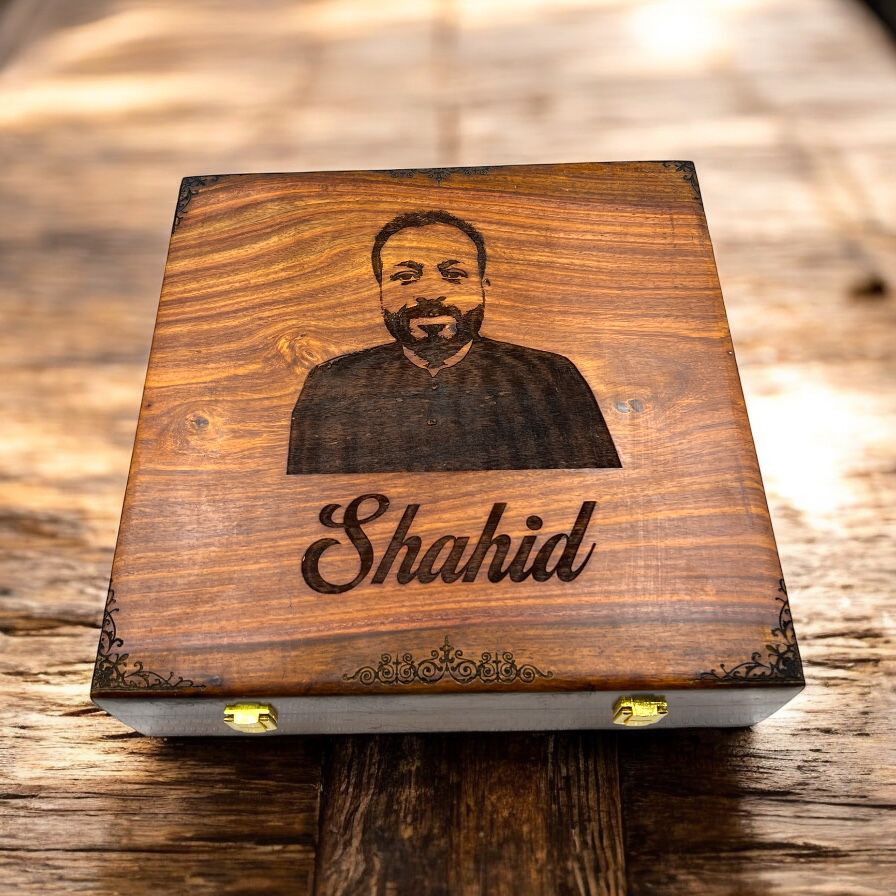 Customized Name or Logo Wooden Watch box - Elegance Antique Store