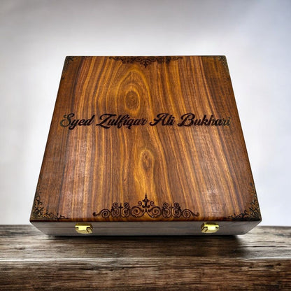 Customized Name or Logo Wooden Watch box - Elegance Antique Store
