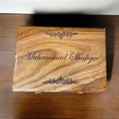 Customized Name or Logo Wooden Watch box - Elegance Antique Store