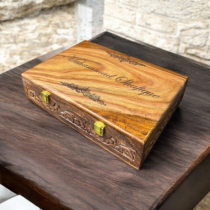 Customized Name or Logo Wooden Watch box - Elegance Antique Store