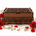 Laser Cut Wooden Jewelry Box with Drawer