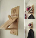 Premium Wooden Helmet & Jacket Wall Holder