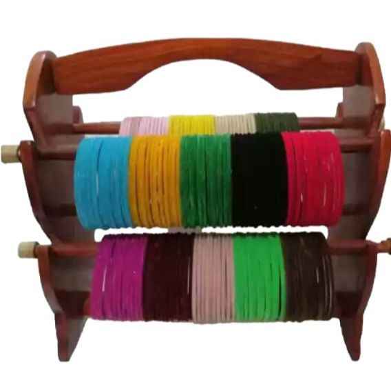 Wooden Multi-Tier Bangle Organizer Stand
