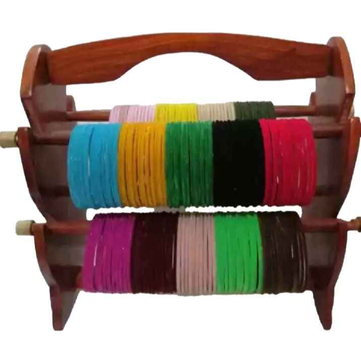Wooden Multi-Tier Bangle Organizer Stand