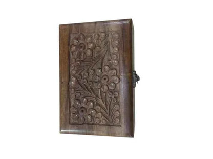 Mini Carved Rosewood Jewelry Box