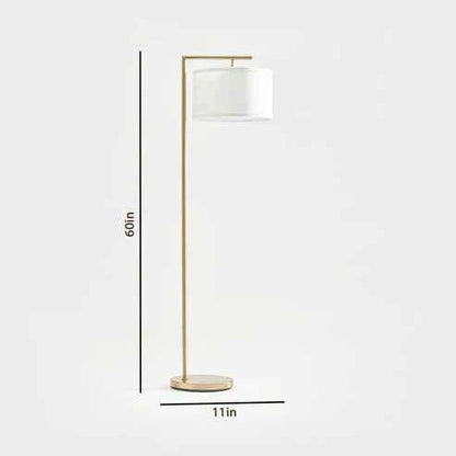 Golden Floor Lamp for Living Room & Bedroom Decor