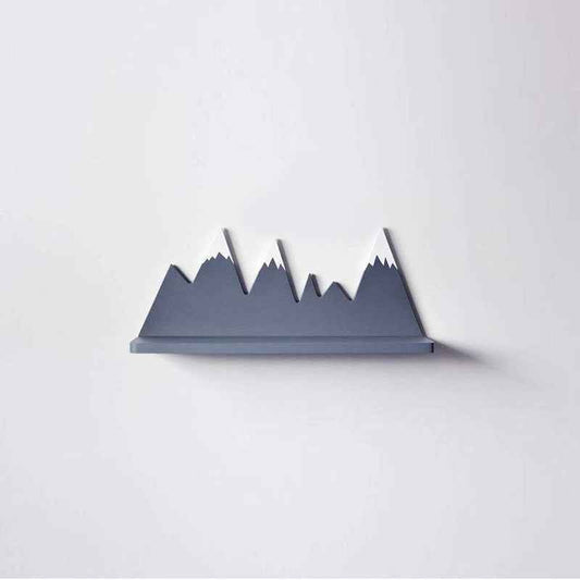 Art Work Mountain Kids Bedroom Organizer Floating Shelf