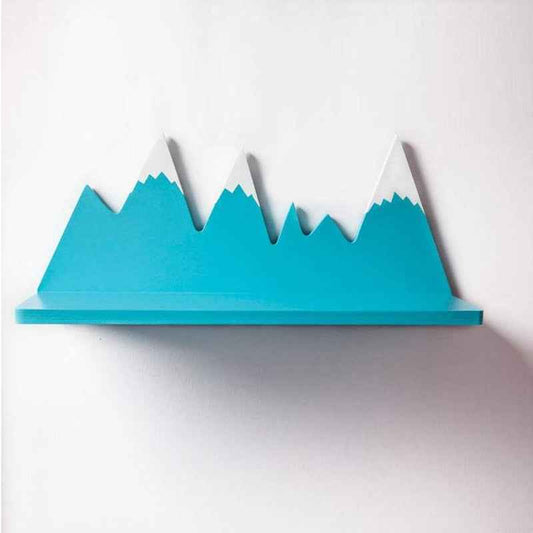 Art Work Mountain Kids Bedroom Organizer Floating Shelf