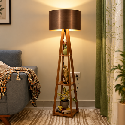 Wooden Classic Floor Lamp for Living Room Home Decoration