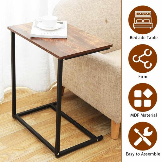 Straight Rectangle Coffee Office laptop Bedroom Side Table (MDF)