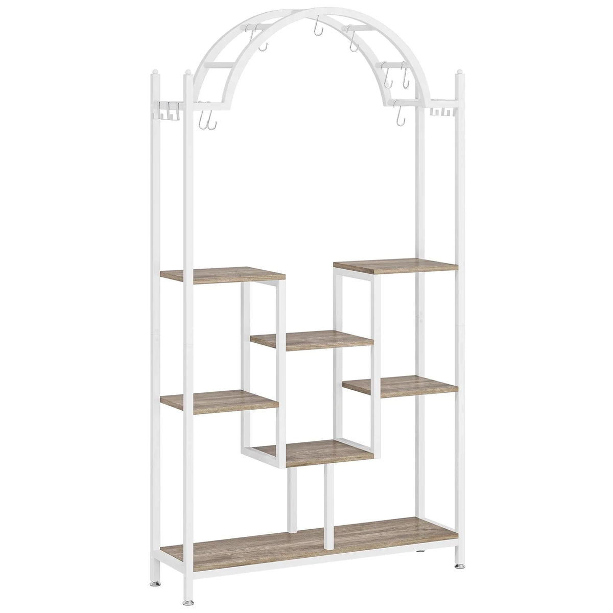 Arcolo Flower Stands with Hanging Hooks Rack