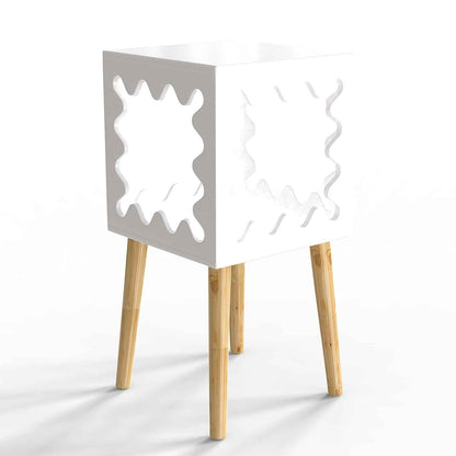 Artistic Square Bookcase Nightstand Side End Table