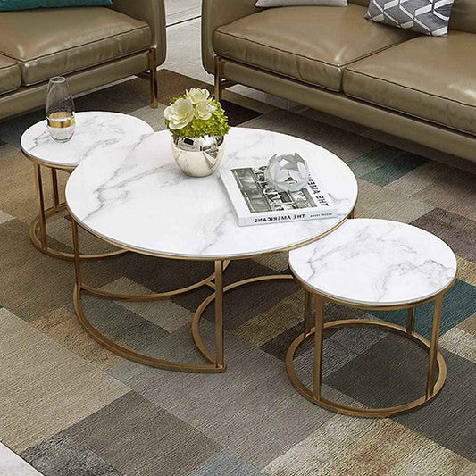 Maywood Courtyard Living Lounge Coffee Center Tables (Set of 3)